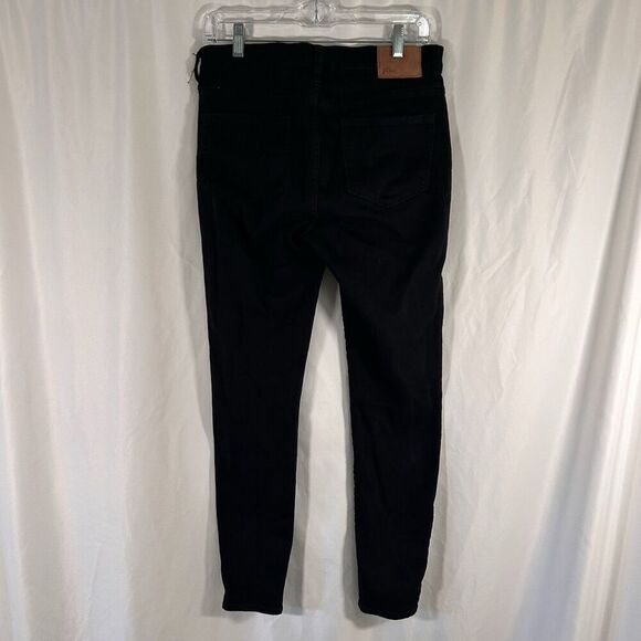 J. Crew Lookout High Rise Jeans Women's 30 Black Skinny Mid Rise Cotton Blend - Picture 4 of 5